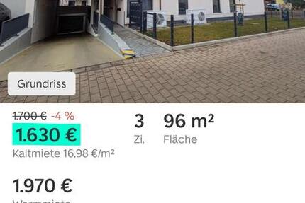 Wohnung Hockenheim - 3 Zimmer, 96 m&sup2;, 1.970&euro; | Angebot:24100905