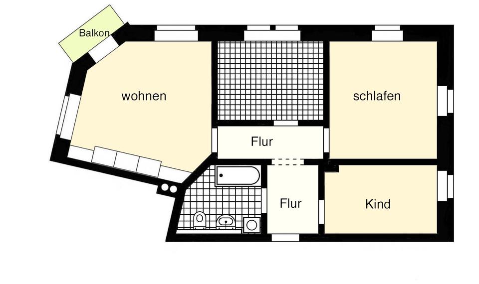 Dachgeschoßwohnung Heidenau - 3 Zimmer, 75 m&sup2;, 640&euro; | Angebot:26194748