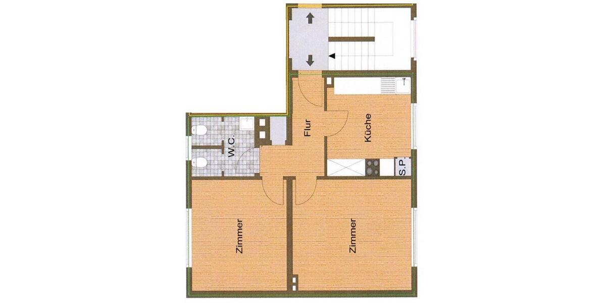 Etagenwohnung Siegen Eiserfeld - 2 Zimmer, 60 m&sup2;, 510&euro; | Angebot:26697804