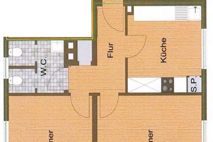 Wohnung Siegen Eiserfeld - 2 Zimmer, 60 m&sup2;, 510&euro; | Angebot:26697804