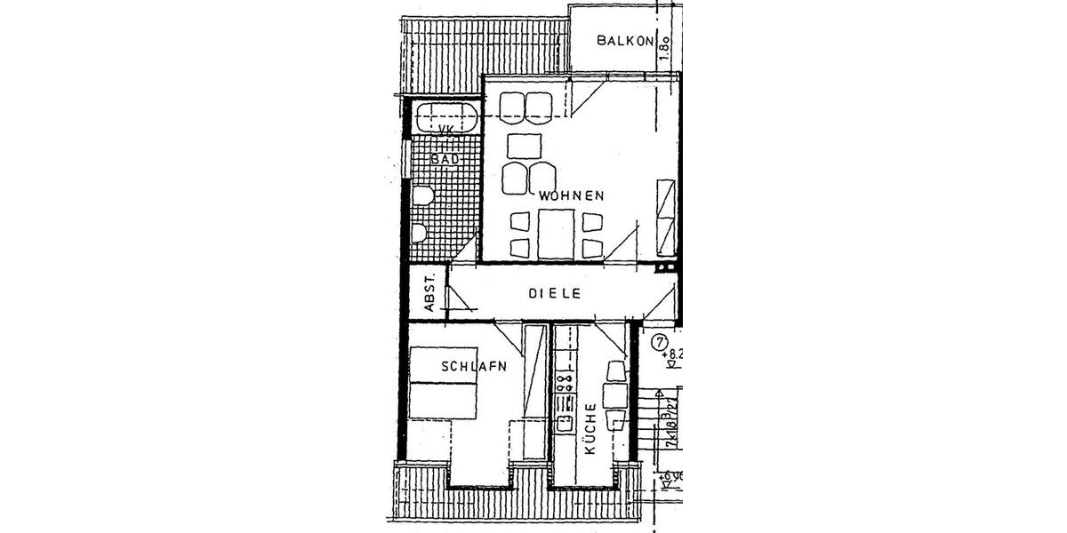 Dachgeschoßwohnung Mügeln - 2 Zimmer, 69 m&sup2;, 345&euro; | Angebot:17691102