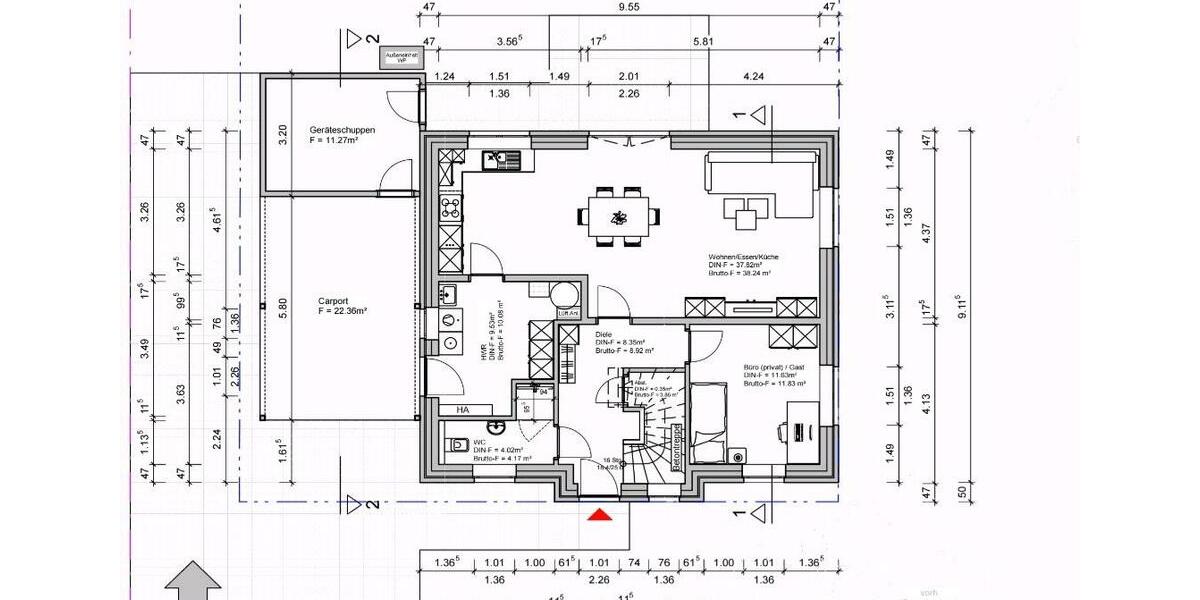 Einfamilienhaus Hatten - 5 Zimmer, 130 m&sup2;, 1.700&euro; | Angebot:26329984