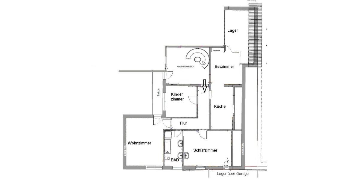 Dachgeschoßwohnung Günzburg - 4 Zimmer, 120 m&sup2;, 980&euro; | Angebot:26368905