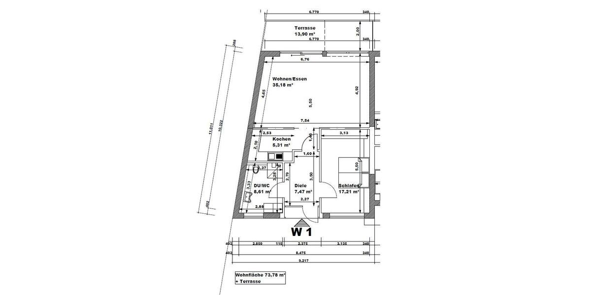 Erdgeschoßwohnung Simmern/Hunsrück Hunsrück - 3 Zimmer, 80 m&sup2;, 770&euro; | Angebot:26265789
