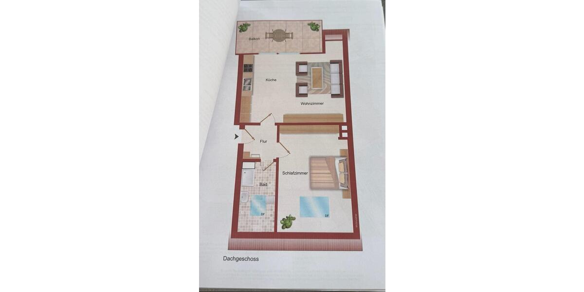 Dachgeschoßwohnung Nordhorn - 2 Zimmer, 53 m&sup2;, 630&euro; | Angebot:25161235