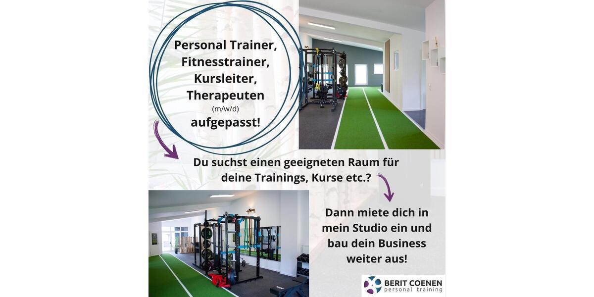 Personal Training Studio, Fitnessstudio, Sportstudio zimmer