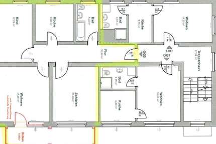 Wohnung Naumburg Bad Kösen - 3 Zimmer, 76 m&sup2;, 760&euro; | Angebot:27246719
