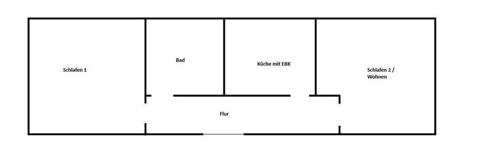 Etagenwohnung Osnabrück Wüste - 2 Zimmer, 44 m&sup2;, 480&euro; | Angebot:26307446