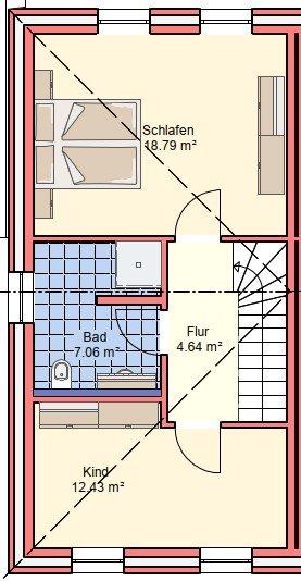Doppelhaushälfte Aurich Egels und Wallinghausen - 3 Zimmer, 85 m&sup2;, 1.100&euro; | Angebot:26019693