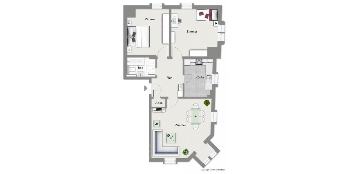 Etagenwohnung Pirna - 3 Zimmer, 80 m&sup2;, 718&euro; | Angebot:25904347
