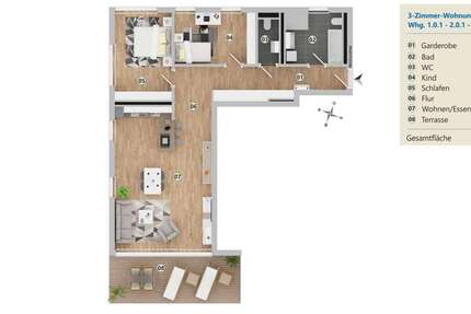Wohnung Langenargen-Bierkeller Bierkeller - 3 Zimmer, 100 m&sup2;, 1.536&euro; | Angebot:26765545