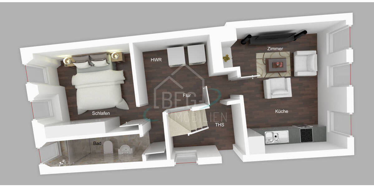 Etagenwohnung Schwäbisch Hall - 2 Zimmer, 46 m&sup2;, 680&euro; | Angebot:26242331