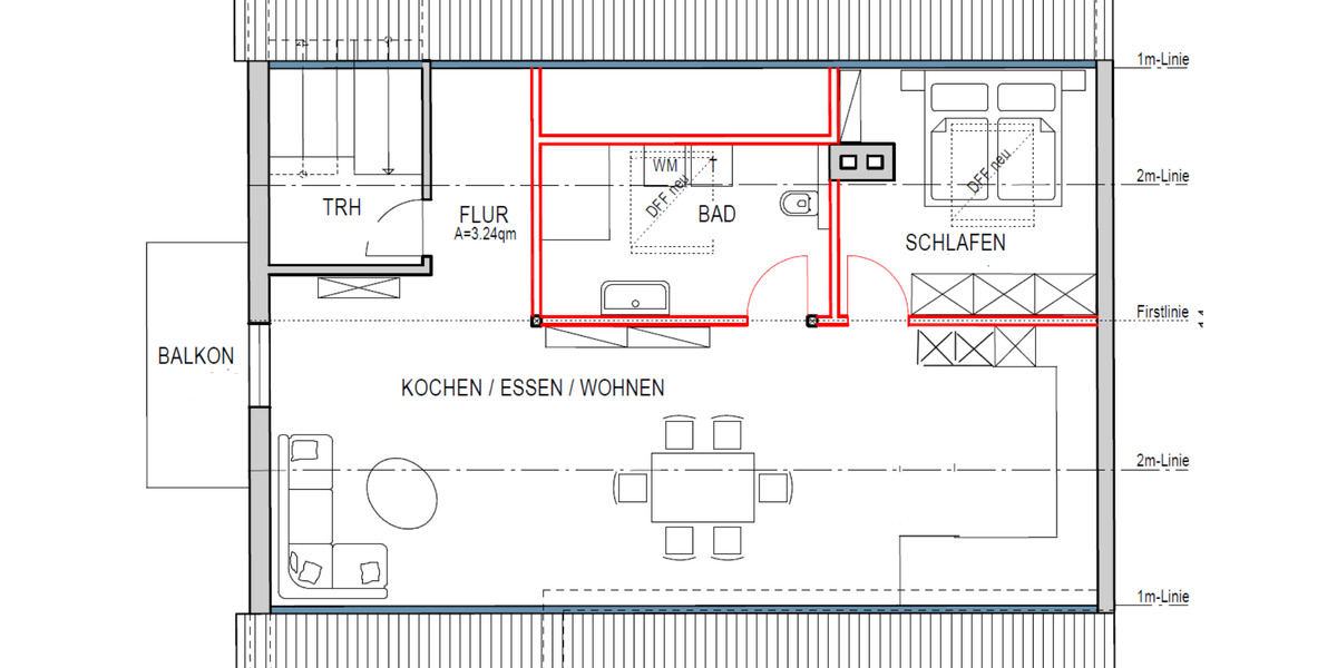 Dachgeschoßwohnung Nördlingen - 2.5 Zimmer, 665&euro; | Angebot:23554400