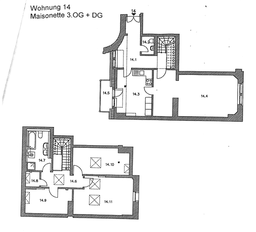 Renovierung in eigener Hand ! Tolle Lage, Herrliche Wohnung mit Balkon...5 Monate mietfrei 4 zimmer