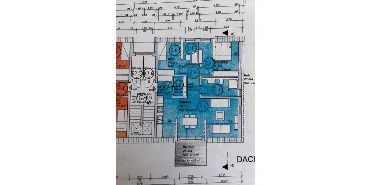 Dachgeschoßwohnung Wittlich - 3 Zimmer, 76 m&sup2;, 836&euro; | Angebot:26506377