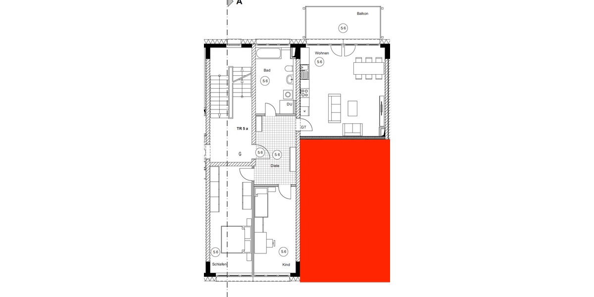 Etagenwohnung Bernau bei Berlin Bernau - 3 Zimmer, 99 m&sup2;, 1.199&euro; | Angebot:26778526