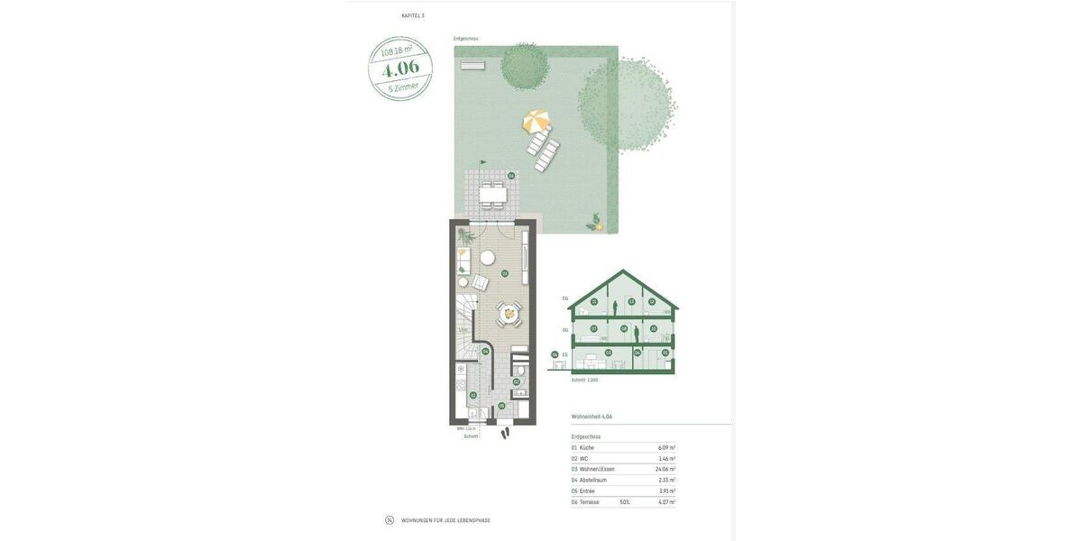 Maisonettenwohnung Löwenberger Land - 5 Zimmer, 108 m&sup2;, 1.290&euro; | Angebot:24676829