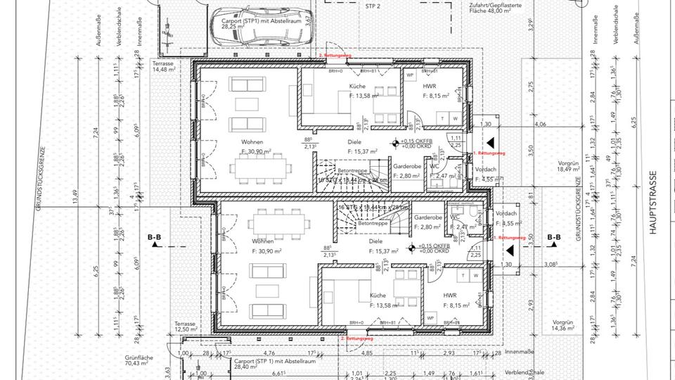 Doppelhaushälfte Saterland - 4 Zimmer, 142 m&sup2;, 1.340&euro; | Angebot:25390790