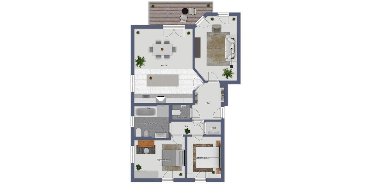 Erdgeschoßwohnung Wardenburg - 3 Zimmer, 107 m&sup2;, 1.350&euro; | Angebot:24829205