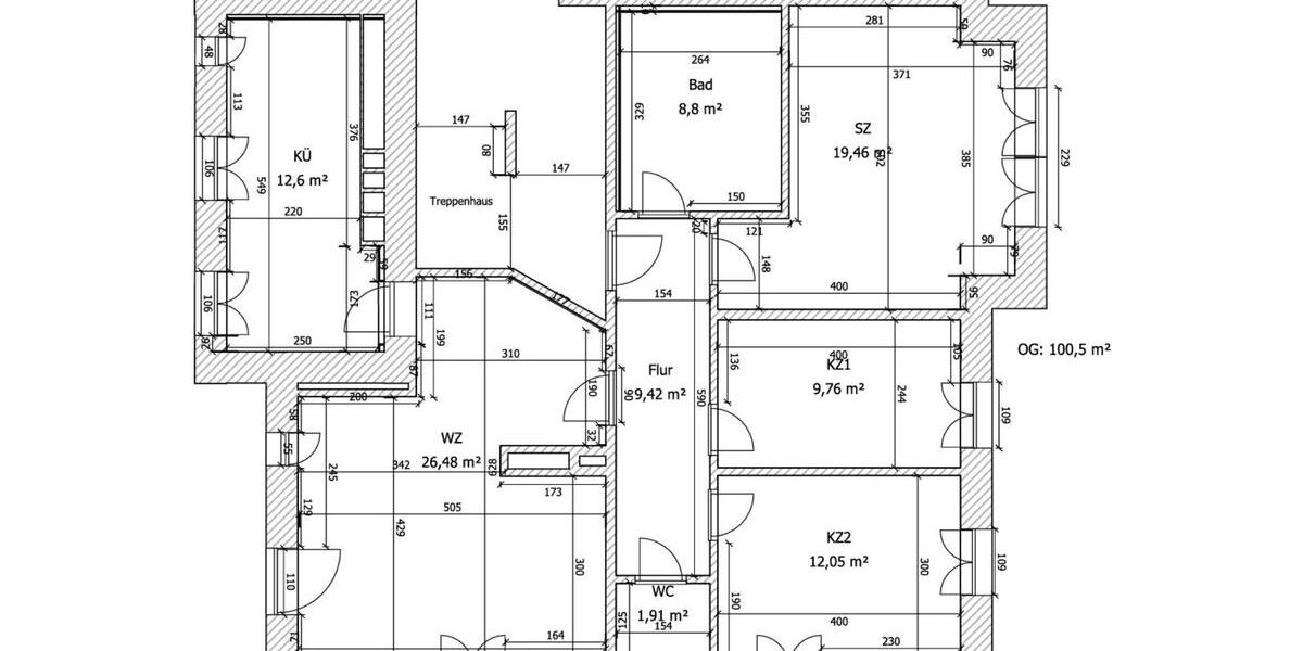 Etagenwohnung Zittau - 4 Zimmer, 101 m&sup2;, 995&euro; | Angebot:24714589