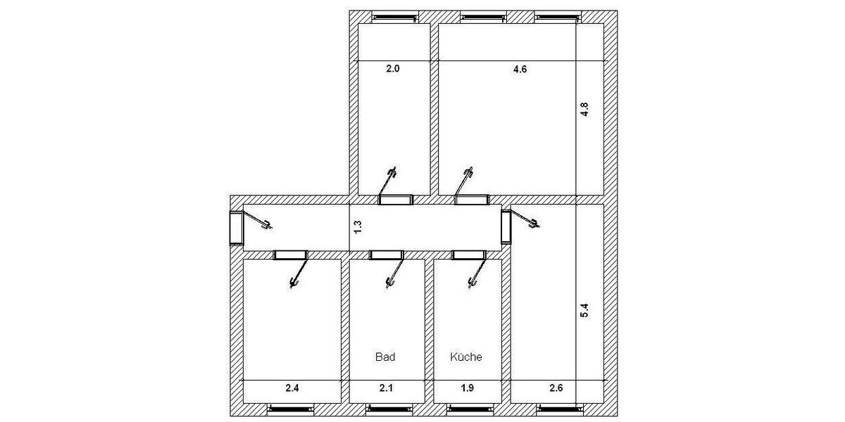 Etagenwohnung Eberswalde - 4 Zimmer, 82 m&sup2;, 820&euro; | Angebot:26686520