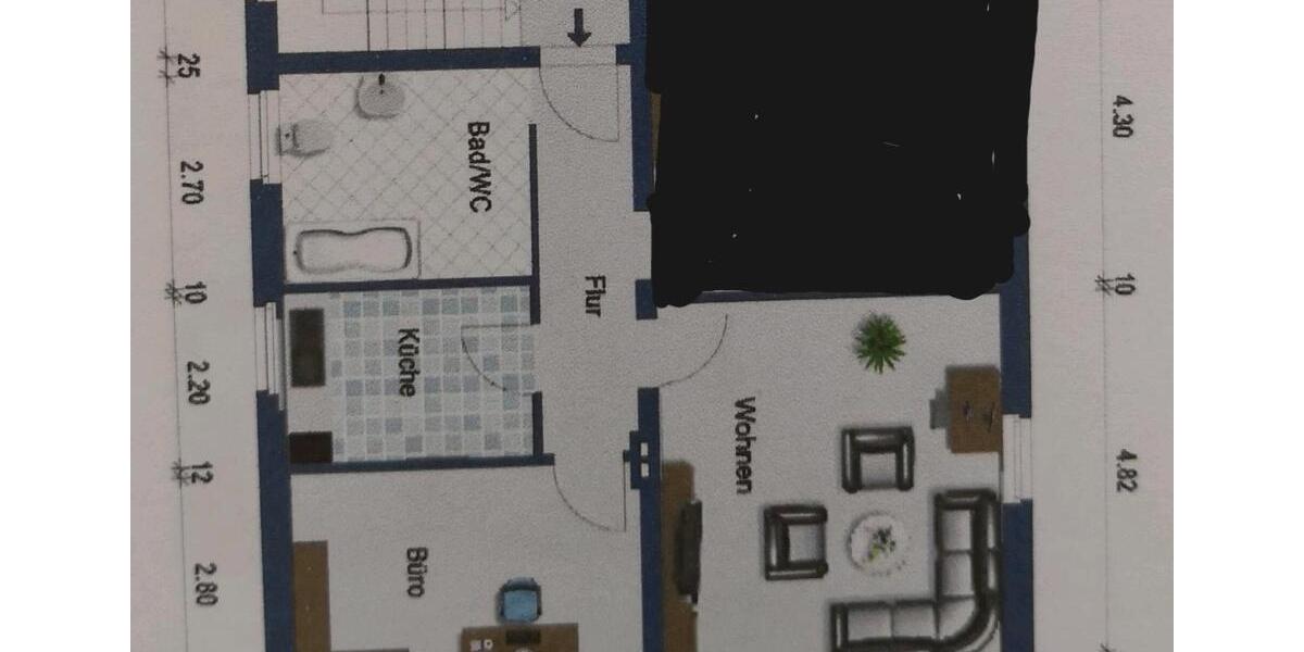 Etagenwohnung Vreden - 1 Zimmer, 55 m&sup2;, 420&euro; | Angebot:25962583