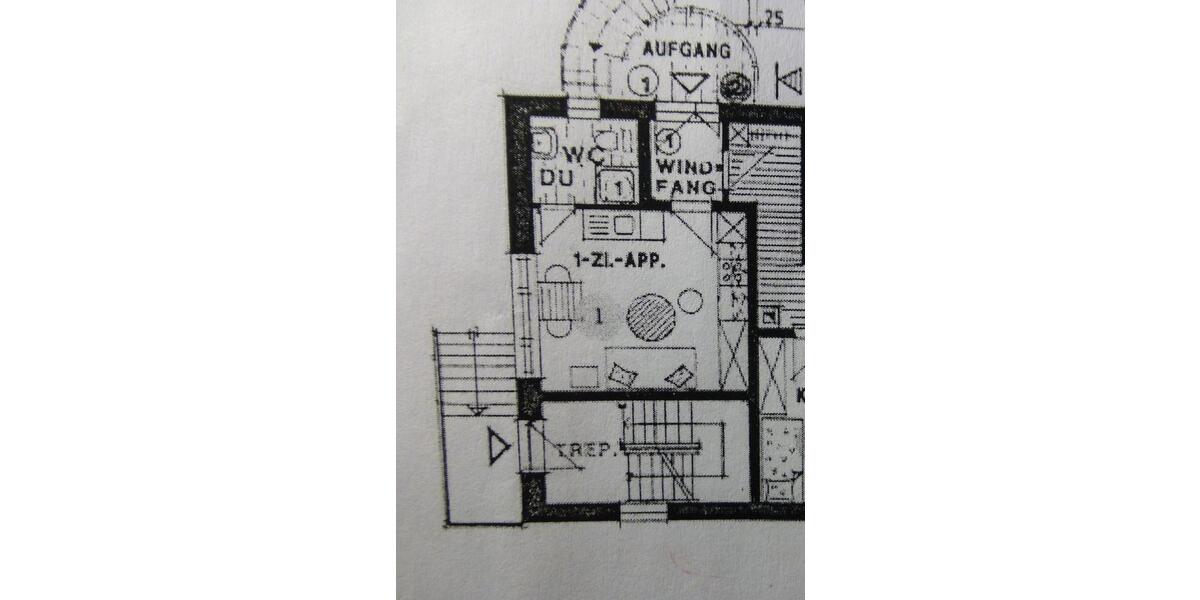 Etagenwohnung Obersontheim - 1 Zimmer, 21 m&sup2;, 295&euro; | Angebot:26238412