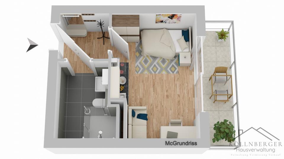 Bezugsfertiges und modernes Studentenapartment in zentraler Lage von Deggendorf zu vermieten!