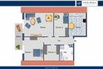 Dachgeschoßwohnung Lingen (Ems) Damaschke - 4 Zimmer, 95 m&sup2;, 850&euro; | Angebot:26492491