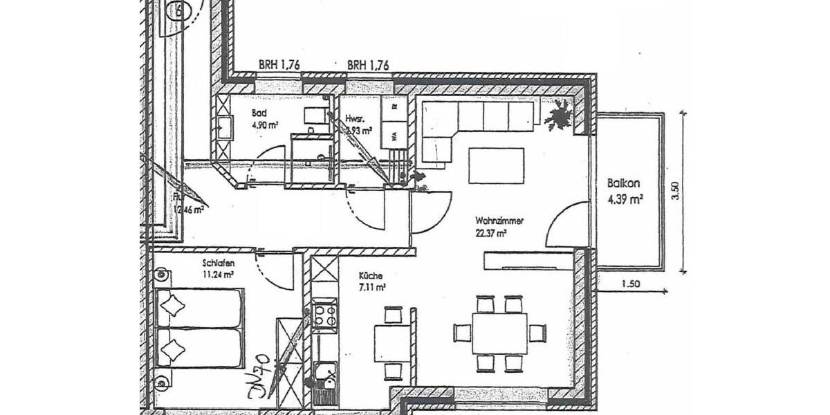 Etagenwohnung Dinklage - 2 Zimmer, 65 m&sup2;, 550&euro; | Angebot:26283535