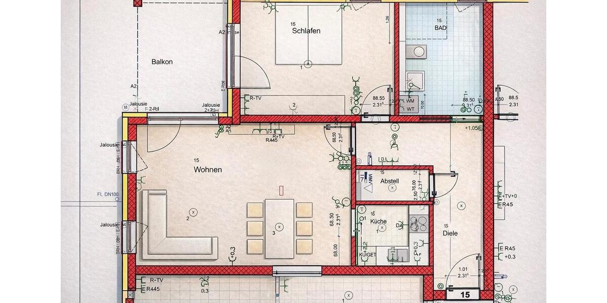 Etagenwohnung Seeg - 2 Zimmer, 85 m&sup2;, 1.000&euro; | Angebot:26246923