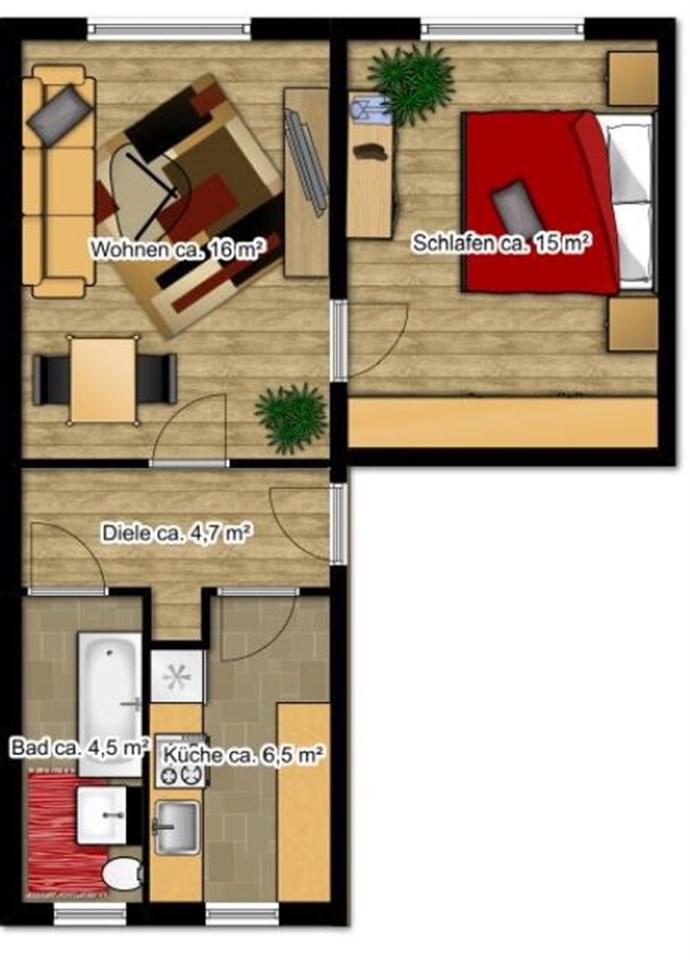 Wohnen nah am Zentrum zimmer