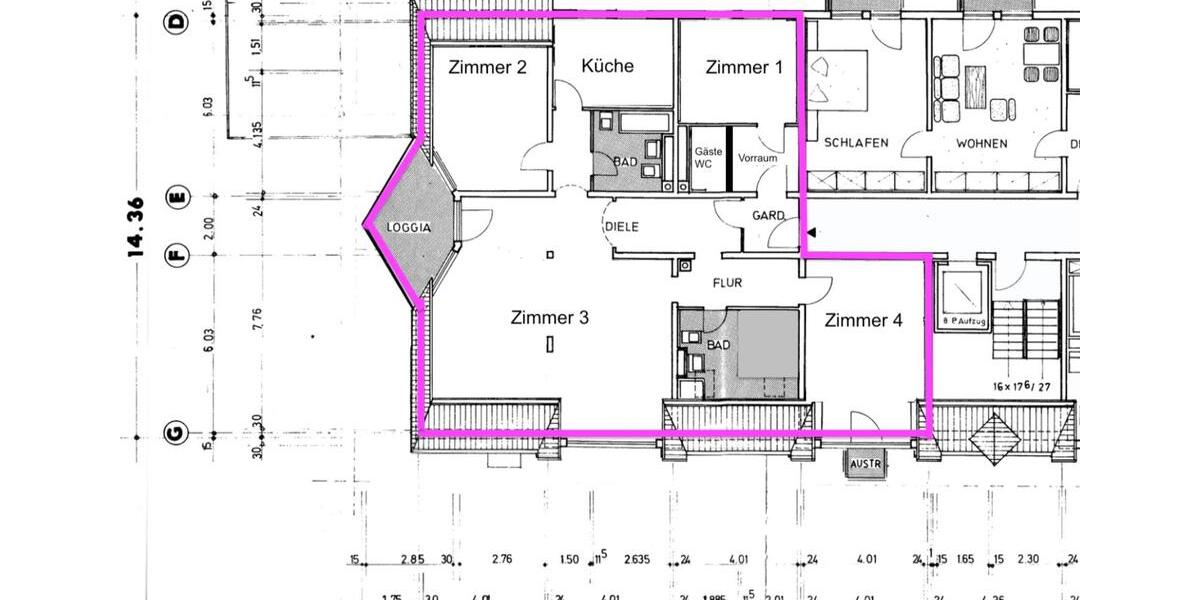 Dachgeschoßwohnung Bad Kreuznach Bad Münster am Stein-Ebernburg - 4.5 Zimmer, 170 m&sup2;, 1.100&euro; | Angebot:25963038