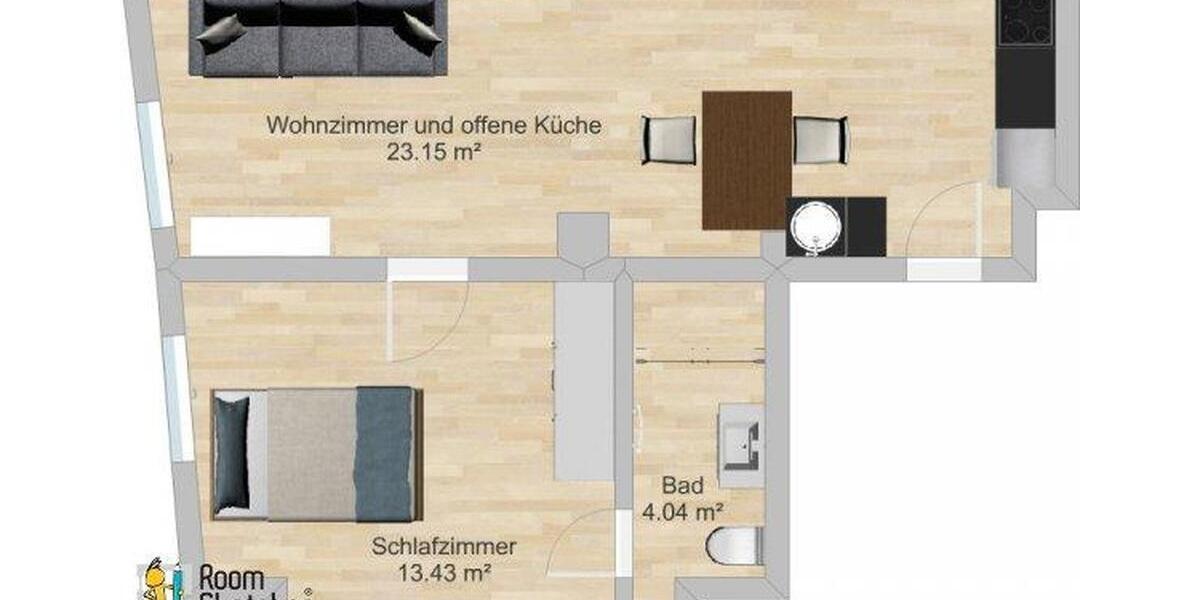 Etagenwohnung Mainz Bretzenheim - 2 Zimmer, 41 m&sup2;, 965&euro; | Angebot:26055638