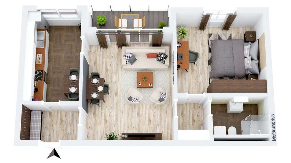 Wohnung zum Mieten in Hagen 303,15 € 58 m² 2 zimmer