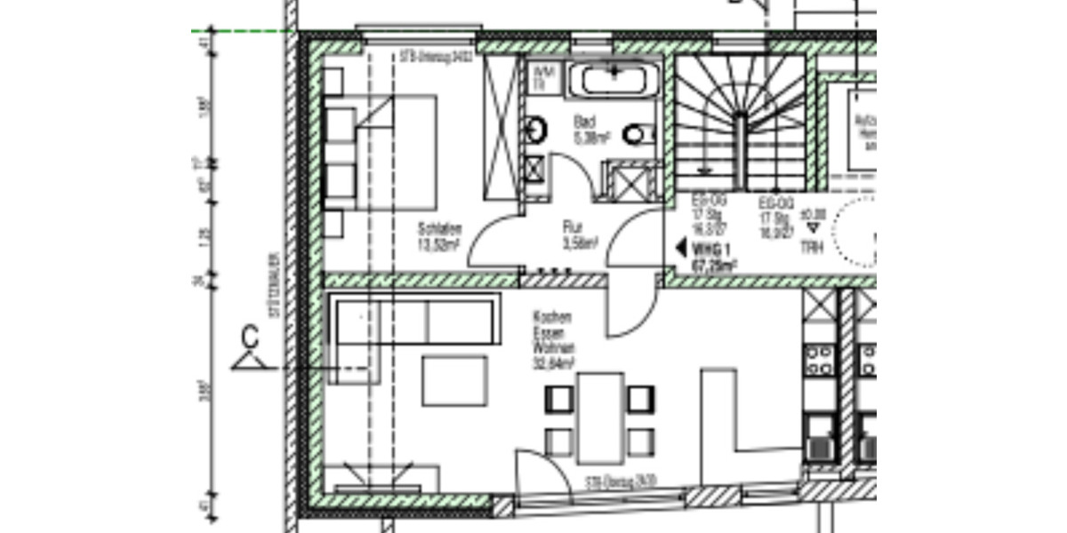 Etagenwohnung Essenbach - 2 Zimmer, 69 m&sup2;, 1.140&euro; | Angebot:24612034