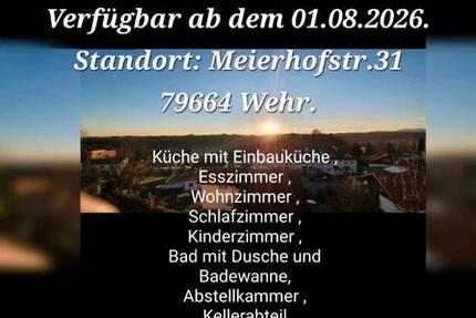 Wohnung Wehr - 3.5 Zimmer, 89 m&sup2;, 890&euro; | Angebot:26671445