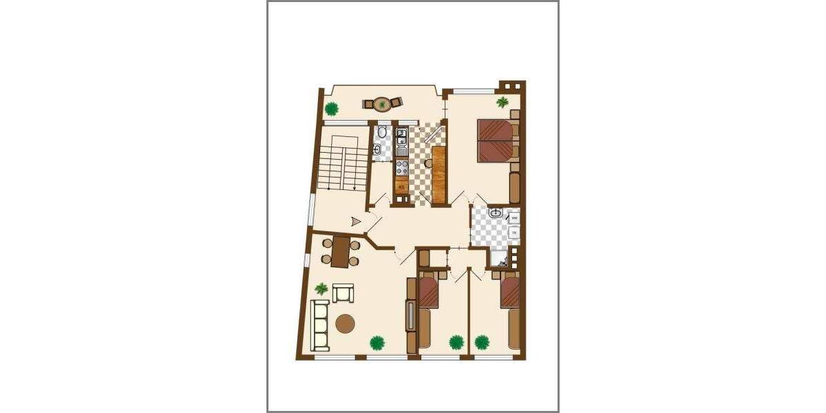 Große, helle 4-Zimmer-Wohnung im 1.OG mit Balkon zentral in Achern 4 zimmer