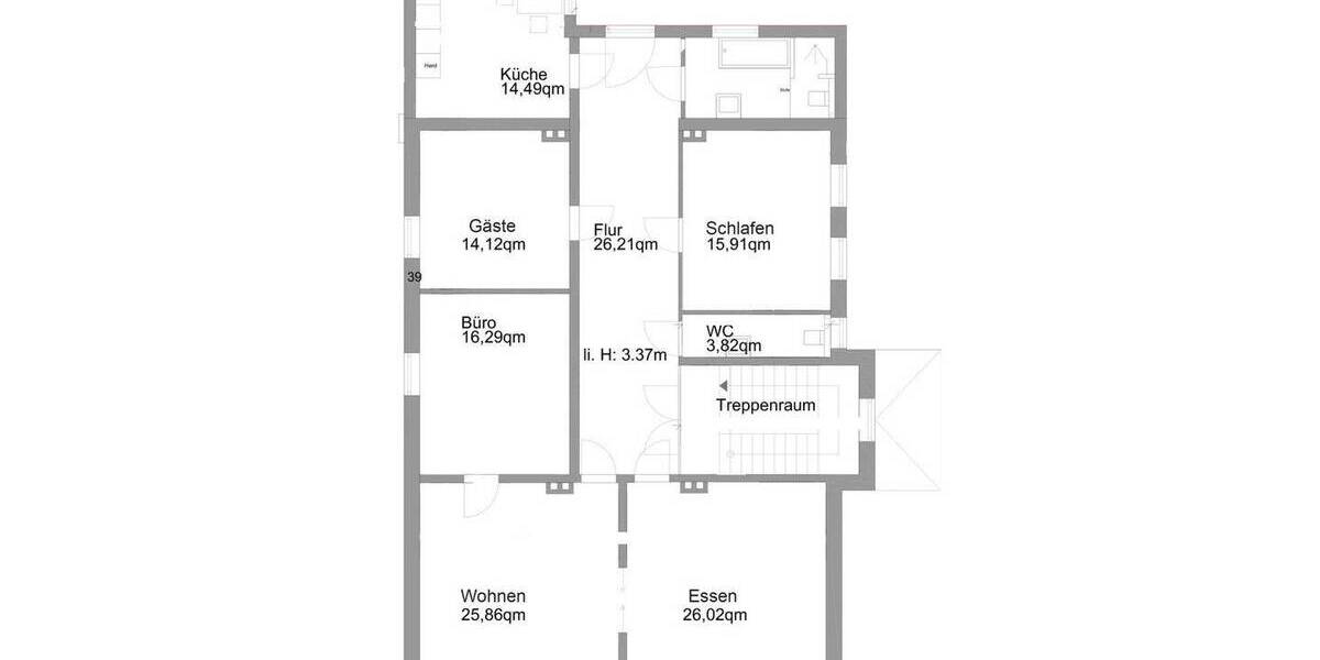 Etagenwohnung Stade Altländer Viertel - 5 Zimmer, 164 m&sup2;, 1.350&euro; | Angebot:26893137