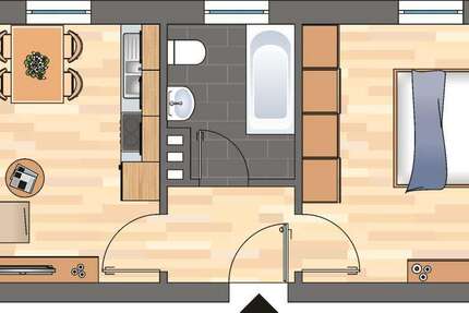 Wohnung Montabaur - 1 Zimmer, 35 m&sup2;, 339&euro; | Angebot:27286267