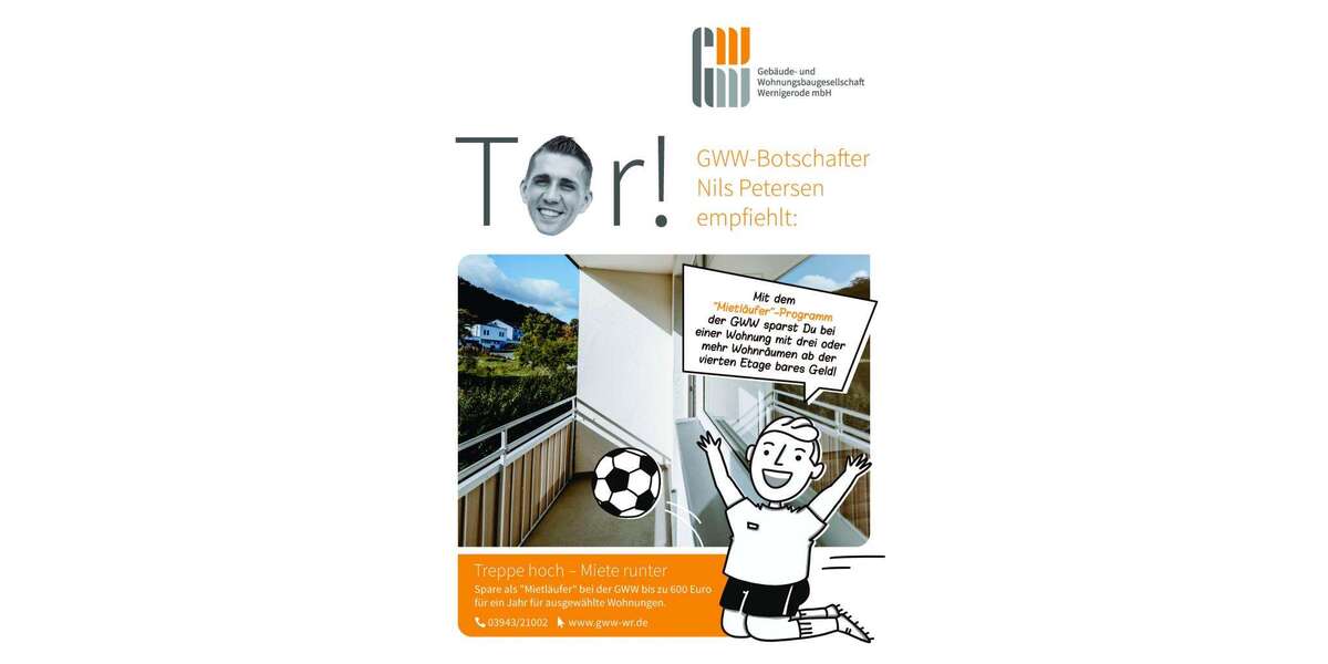 Etagenwohnung Wernigerode Stadtfeld - 4 Zimmer, 70 m&sup2;, 458&euro; | Angebot:24818469