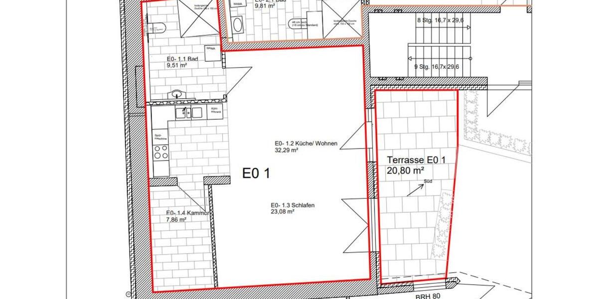Terrassenwohnung im EG, barrierefrei, ab 1.3.2026 zu vermieten 1 zimmer