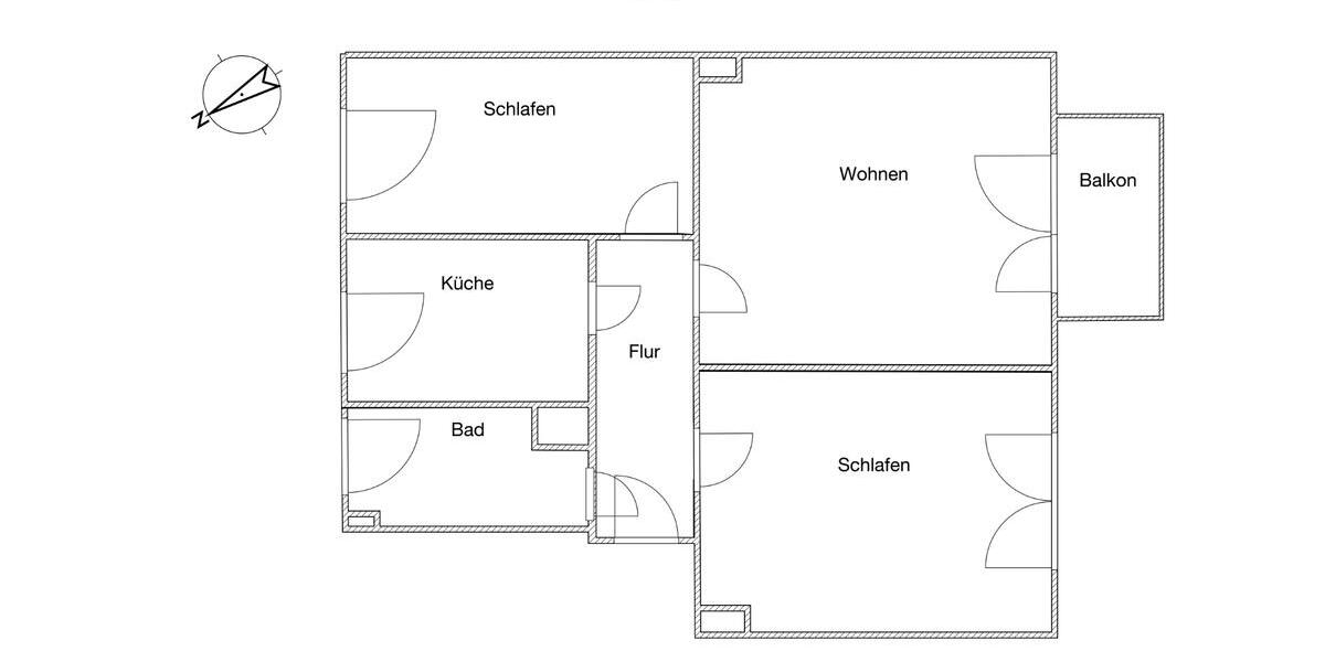 Erdgeschoßwohnung Wanzleben-Börde Börde - 3 Zimmer, 61 m&sup2;, 407&euro; | Angebot:25236481