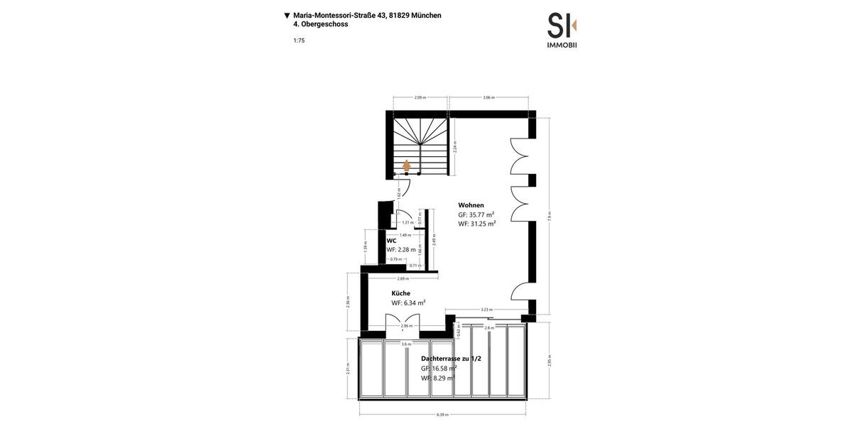 Maisonettenwohnung München Messestadt Riem - 4 Zimmer, 108 m&sup2;, 2.400&euro; | Angebot:26582341