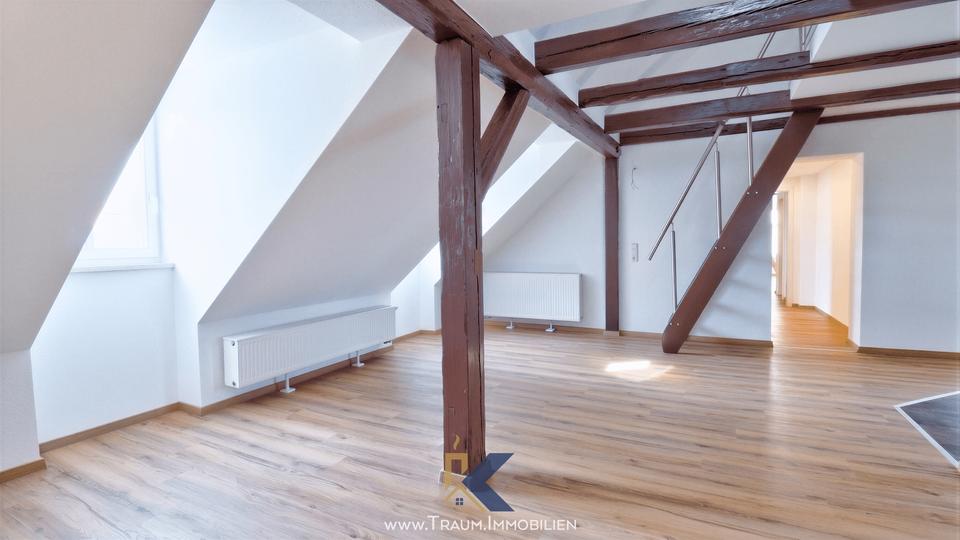 Dachgeschoßwohnung Mühlhausen (Thüringen) - 3 Zimmer, 114 m&sup2;, 855&euro; | Angebot:26556635