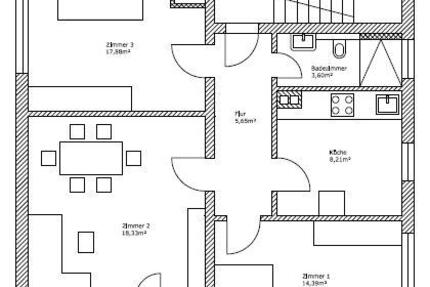 Wohnung Kirchberg (Hunsrück) - 3 Zimmer, 71 m&sup2;, 600&euro; | Angebot:26035580