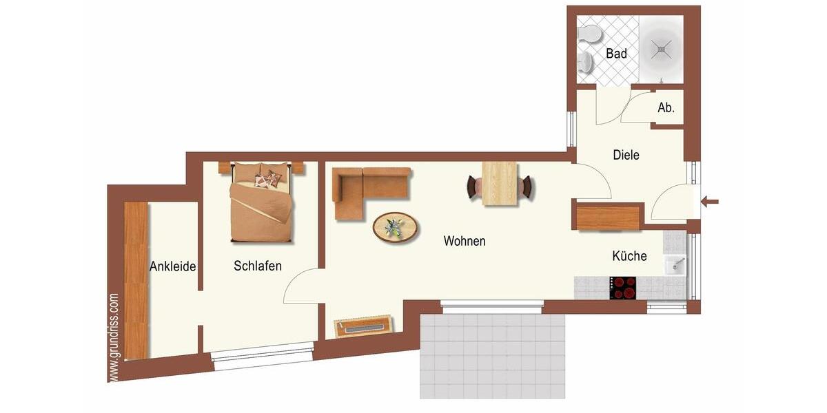 Modernes Studio (möbliert) - Exklusives Wohnen in ruhiger Waldrandlage von Bensberg 2 zimmer
