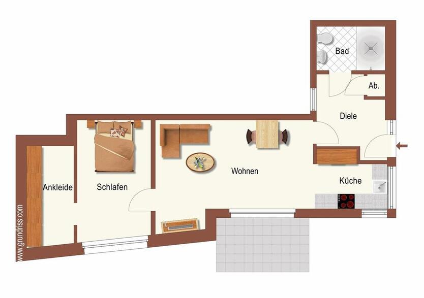 Modernes Studio (möbliert) - Exklusives Wohnen in ruhiger Waldrandlage von Bensberg zimmer