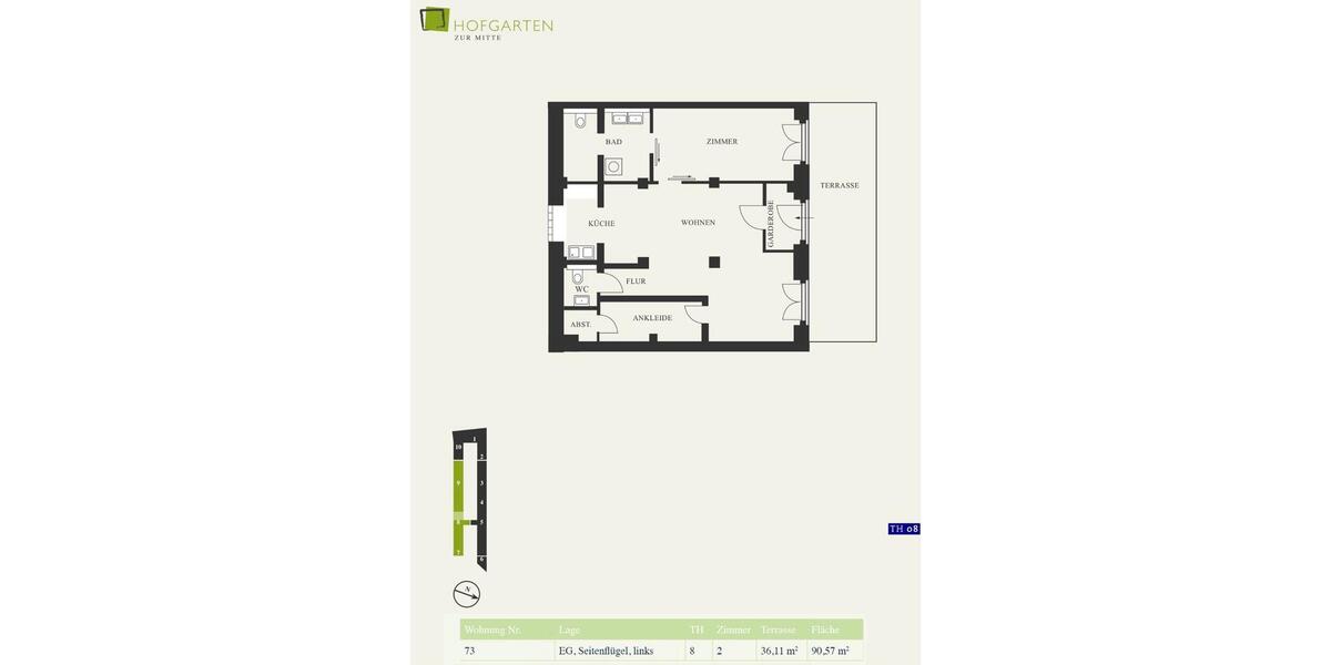 Erdgeschoßwohnung Berlin Mitte - 2.5 Zimmer, 82 m&sup2;, 1.999&euro; | Angebot:26477656