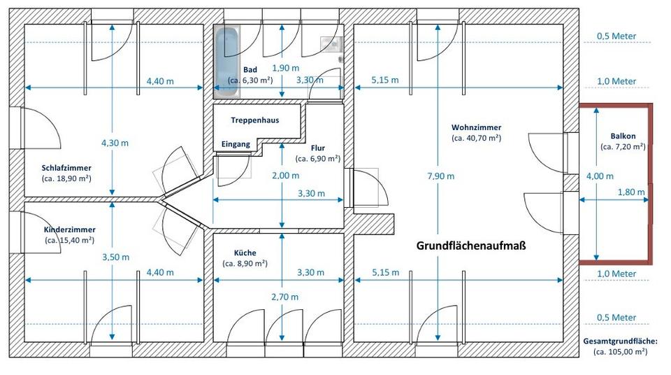Dachgeschoßwohnung Muldestausee - 3 Zimmer, 90 m&sup2;, 630&euro; | Angebot:26552436
